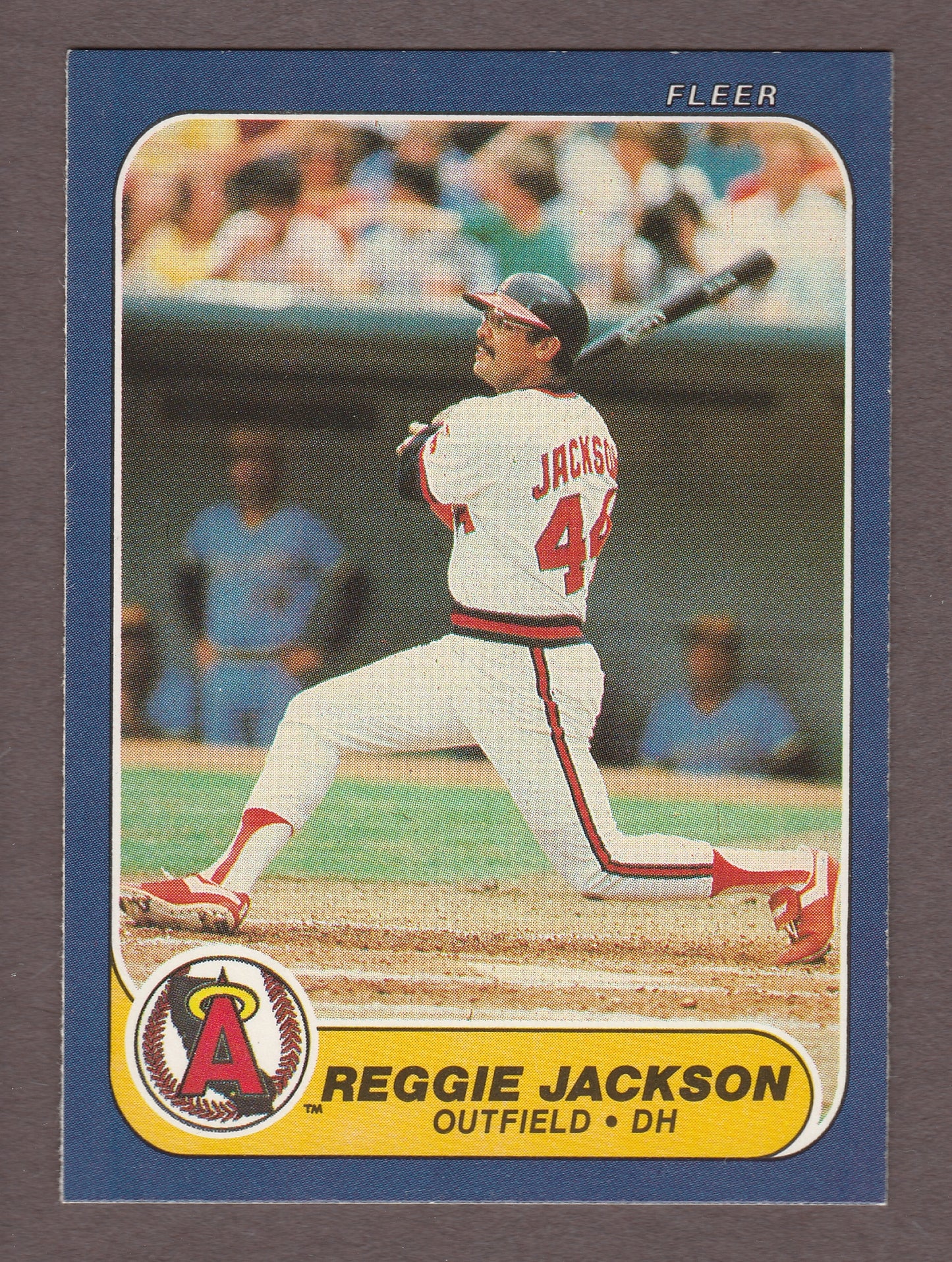 1986 Fleer REGGIE JACKSON 160 Angels Near Mint