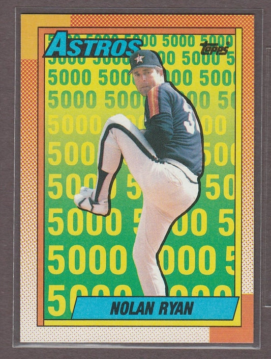 1990 Topps NOLAN RYAN 4 Mets Angels Astros Rangers Near Mint