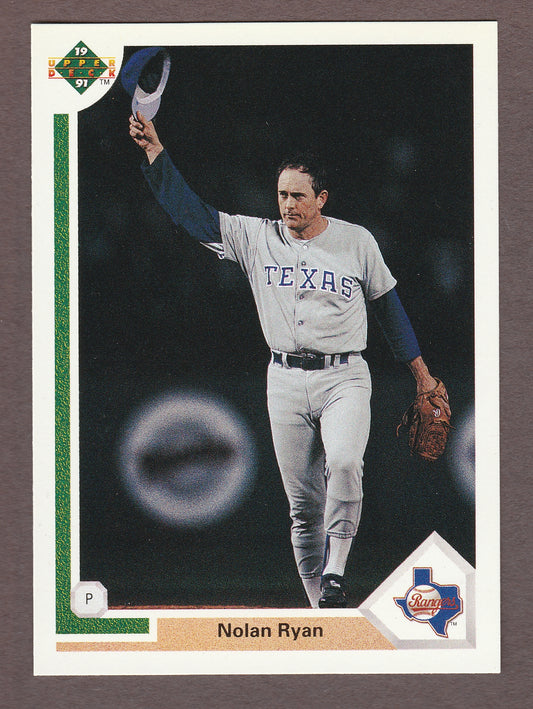 1991 Upper Deck NOLAN RYAN 345 Astros Rangers Near Mint