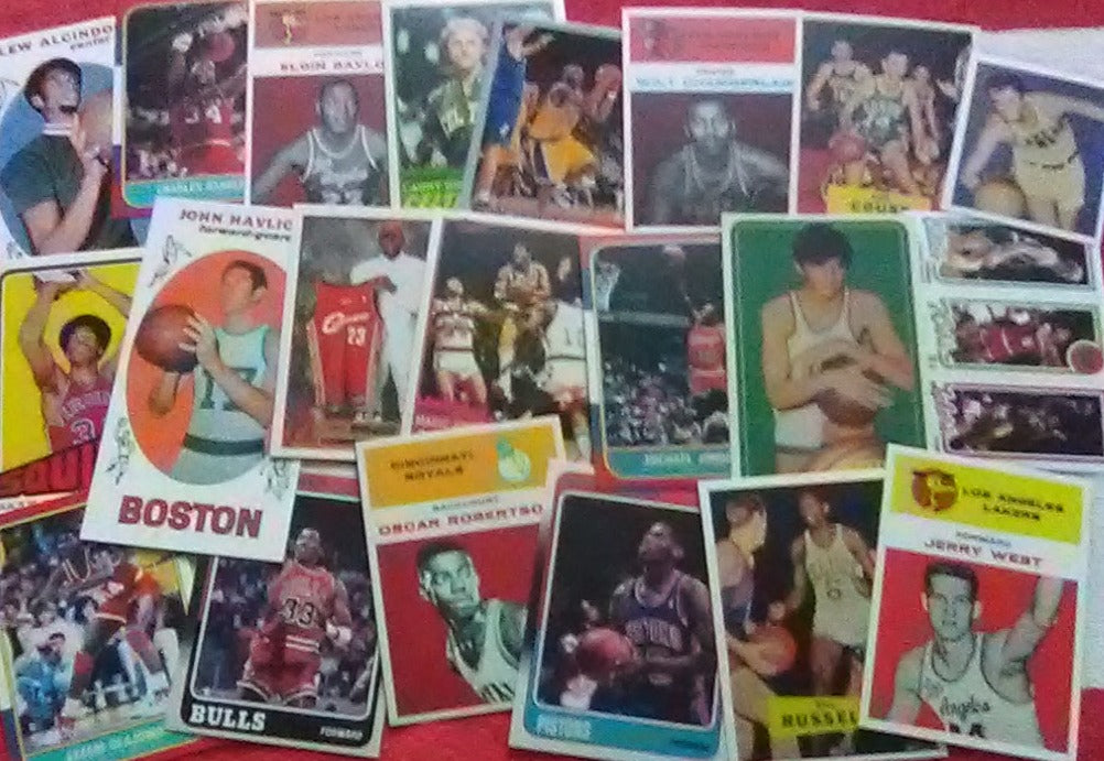 Basketball 20 Card HOF Rookie Reprint Lot of Icons Bird Erving MJ Russell Wilt