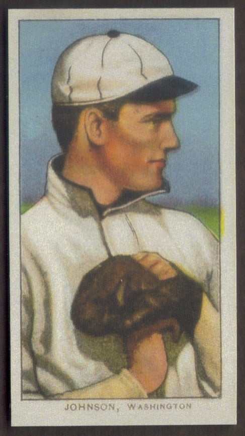 WALTER JOHNSON Rookie RP Card with Glove Ty Cobb Senators RC 1909 T206