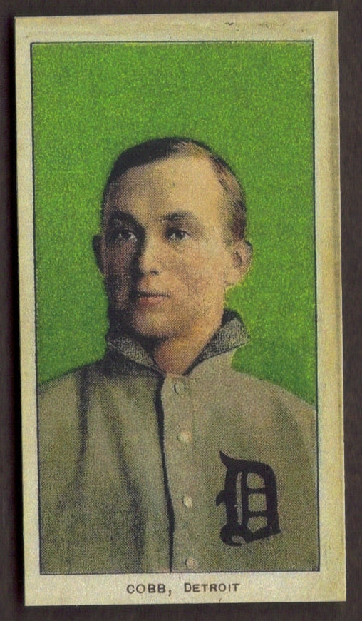 TY COBB RP Card Green Portrait Piedmont Tigers RC 1909 T206