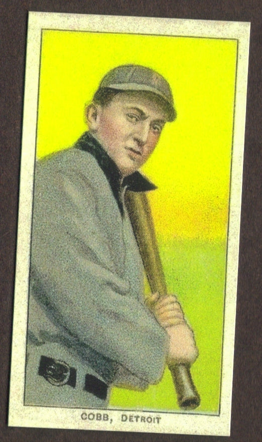 TY COBB RP Card Bat on Shoulder Facs Auto Tigers RC 1909 T206