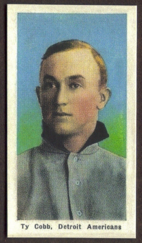 TY COBB RP Card Sporting Life Pastel Blue Tigers 1910-11 M116