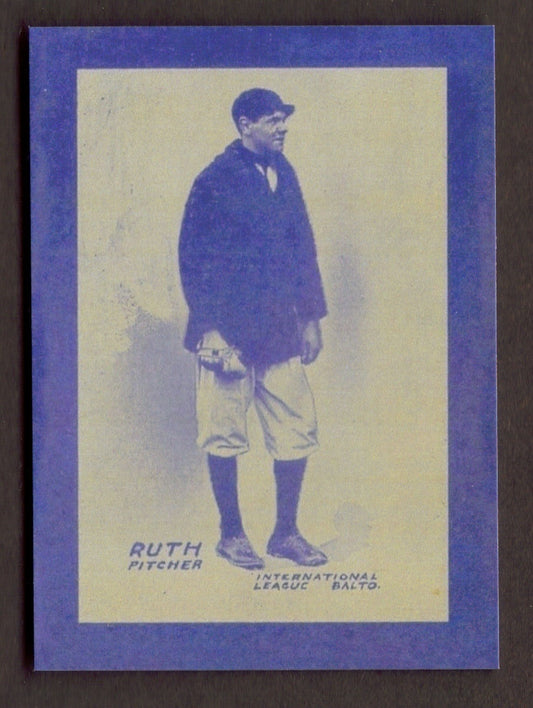 BABE RUTH Minor League Rookie RP Card Orioles Red Sox Yankees RC 1914 Baltimore Blue