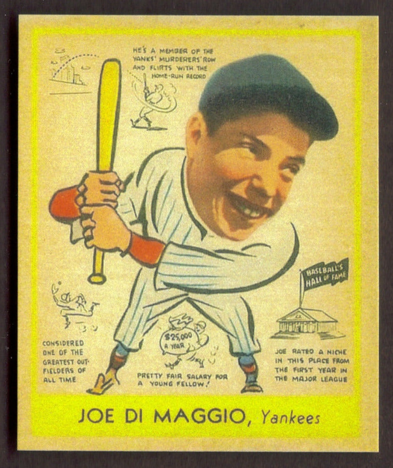 JOE DiMAGGIO Rookie RP Card 274 Yankees RC 1938 G Heads Up