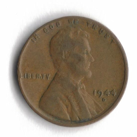 1944 D Lincoln Wheat Cent Penny War WWII VG 5