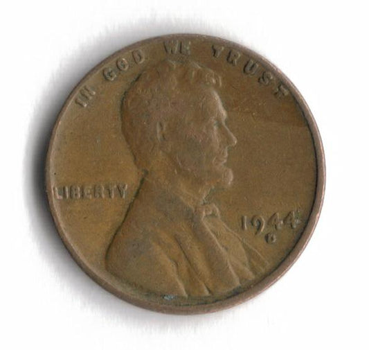 1944 D Lincoln Wheat Cent Penny War WWII VG 6