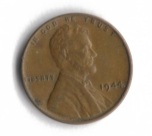 1944 P Lincoln Wheat Cent Penny War WWII VG-Fine 1