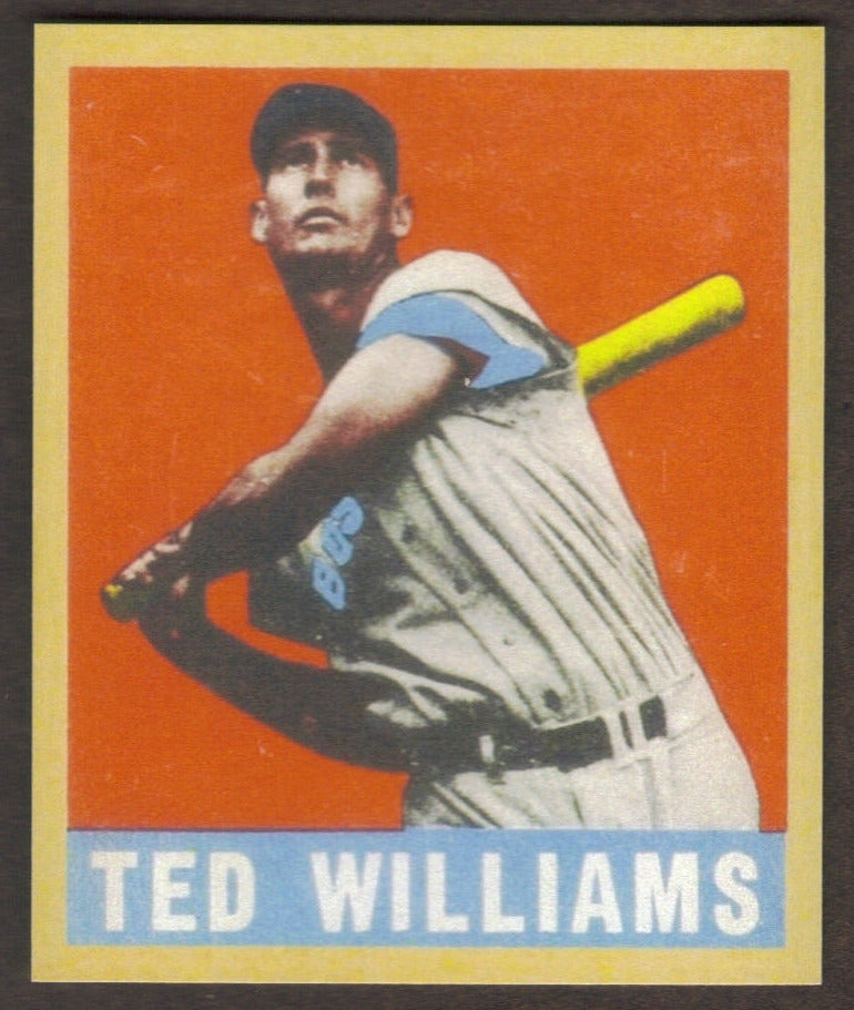 TED WILLIAMS RP Card 76 Red Sox 1948 L