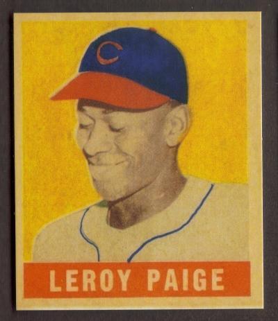 Leroy SATCHEL PAIGE Rookie RP Card 8 Indians RC 1949 L