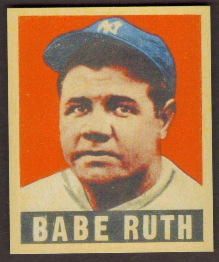 BABE RUTH RP Card 3 Yankees 1949 L