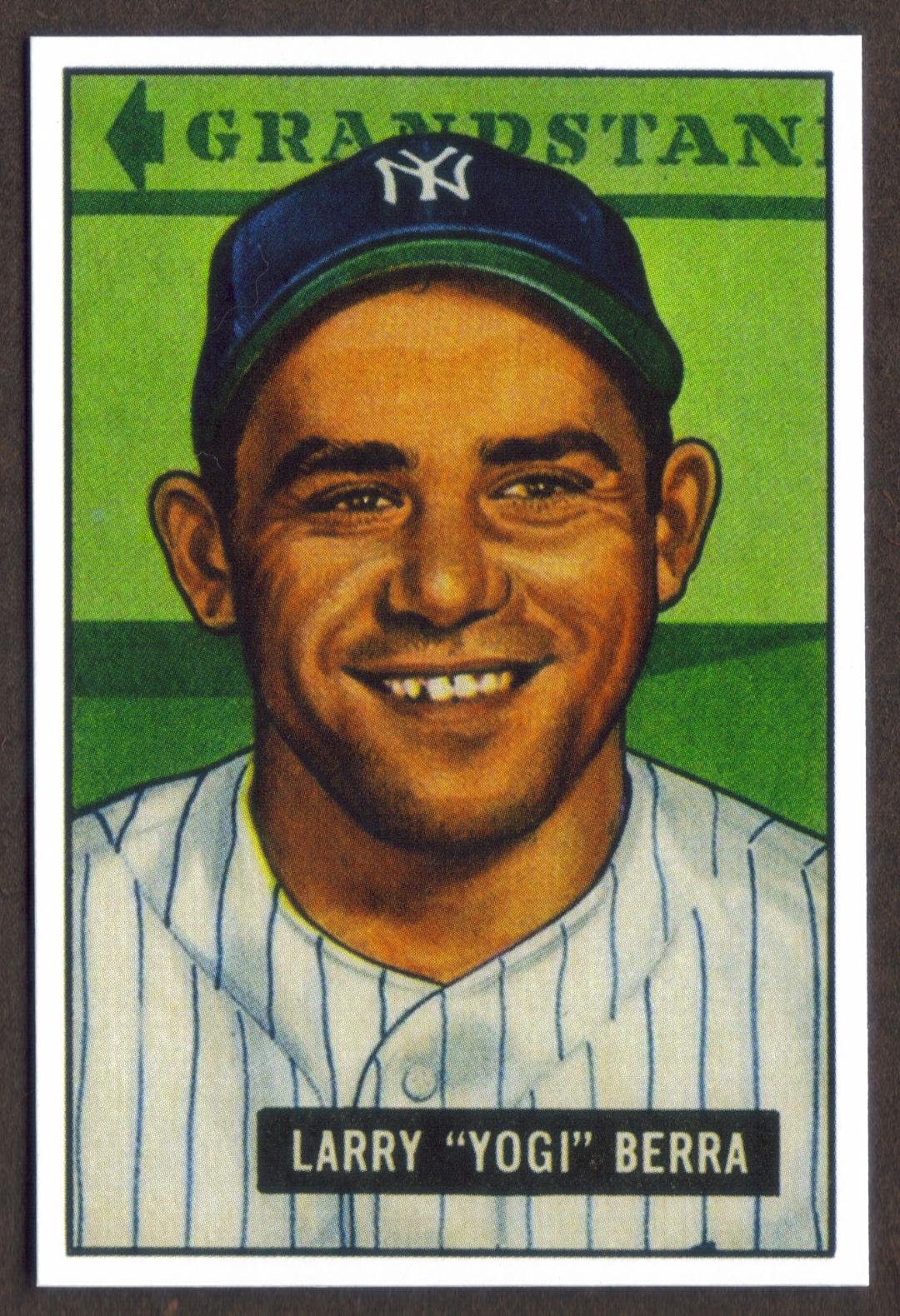 YOGI BERRA RP Card 2 Yankees 1951 B