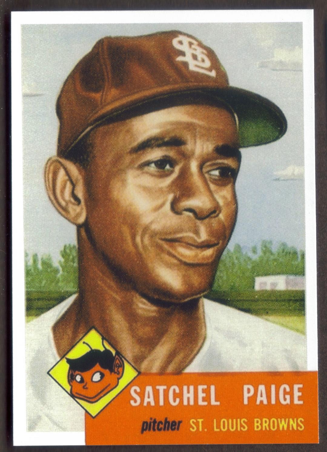 Satchell SATCHEL PAIGE RP Card 220 Browns 1953 T