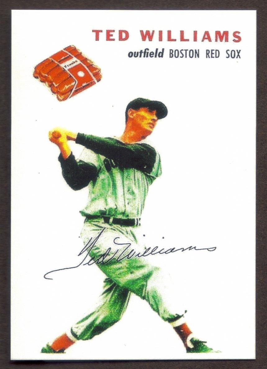 TED WILLIAMS RP Card Wilson Red Sox 1954