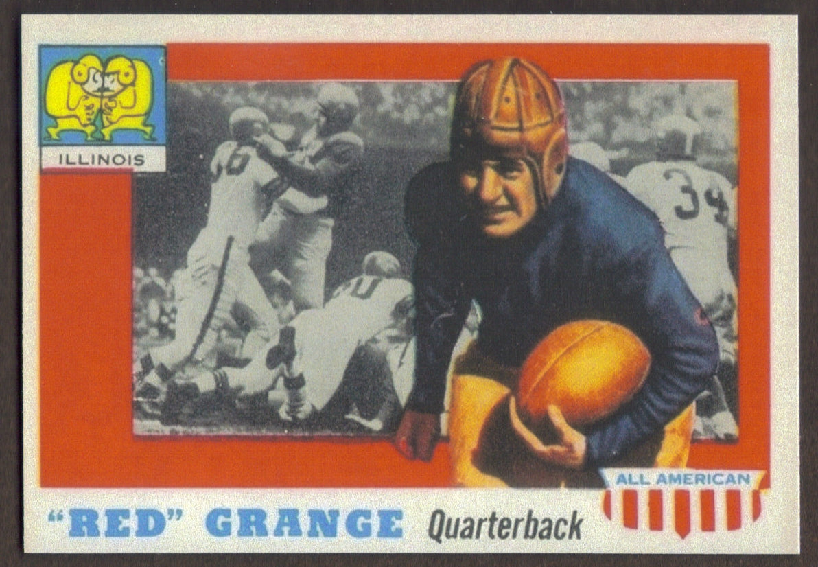 RED GRANGE RP Card 27 All-American Illinois Yankees Bears Galloping Ghost RC 1955 T