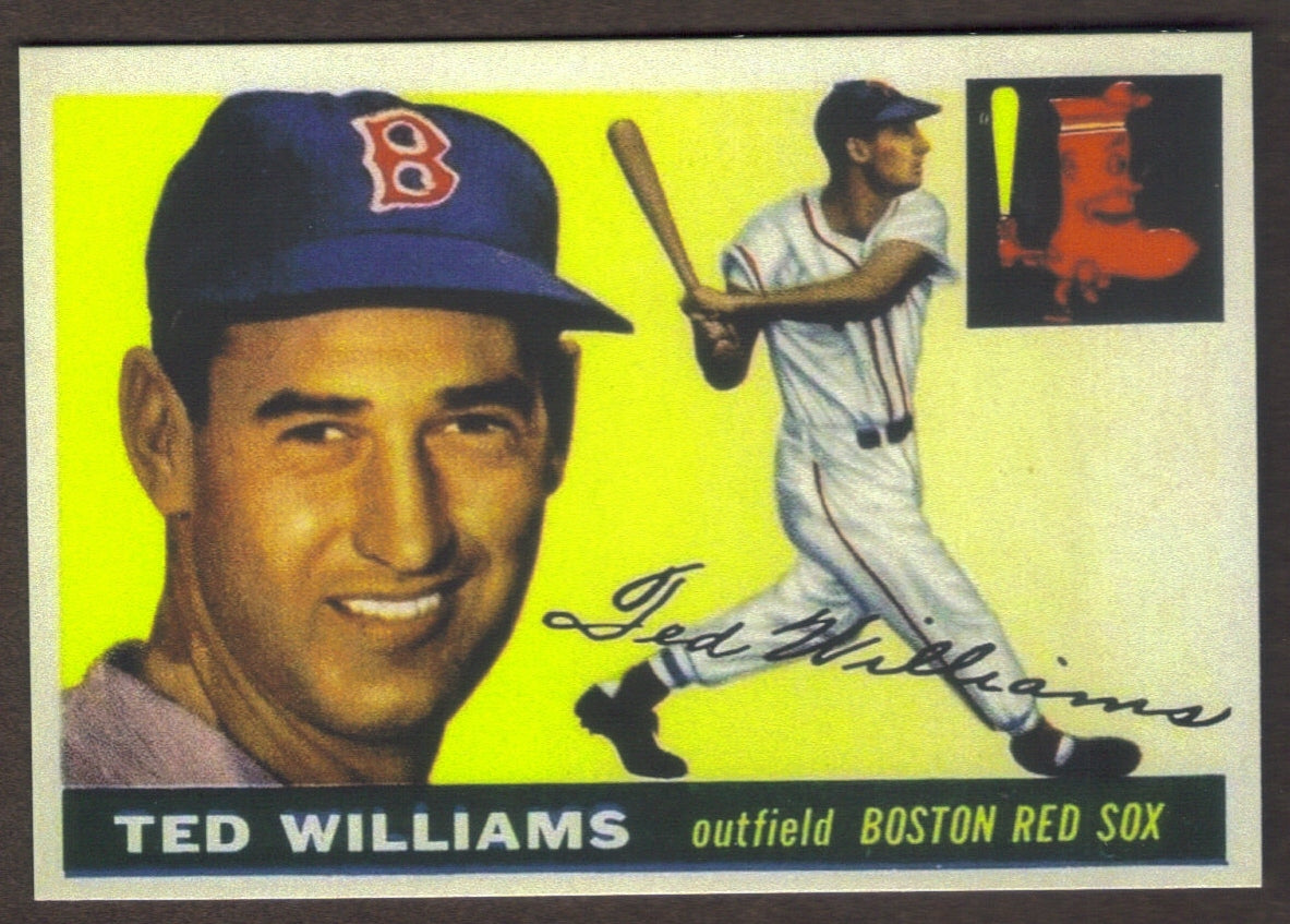 TED WILLIAMS RP Card 2 Red Sox 1955 T