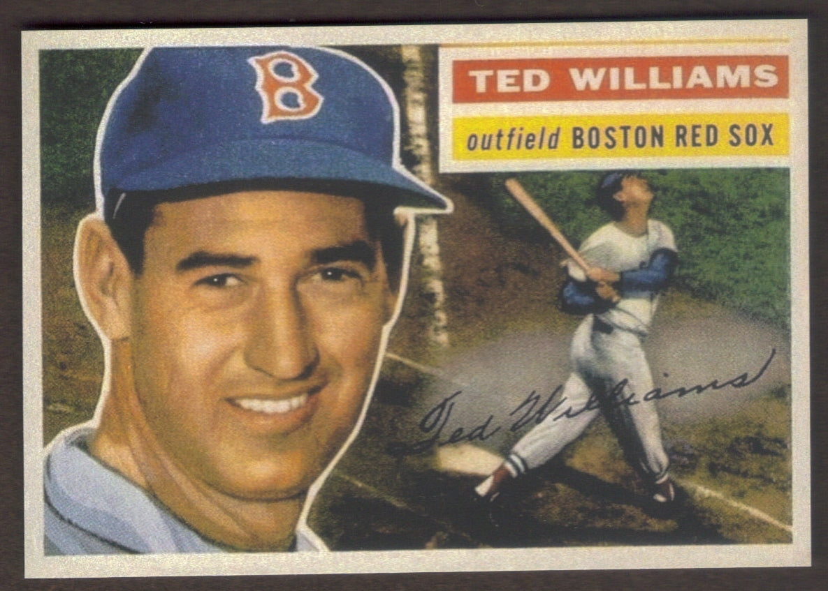 TED WILLIAMS RP Card 5 Red Sox 1956 T