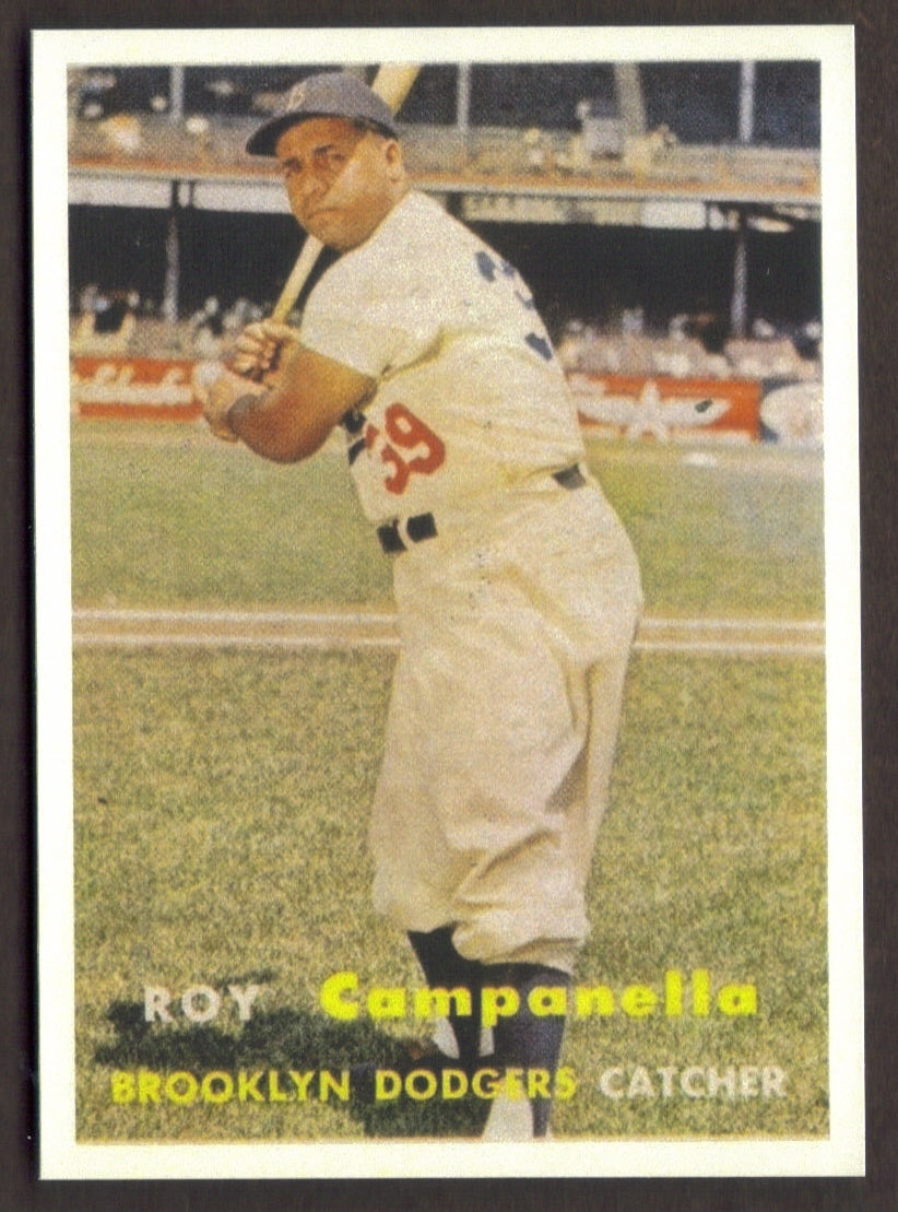 ROY CAMPANELLA RP Card 210 Dodgers 1957 T