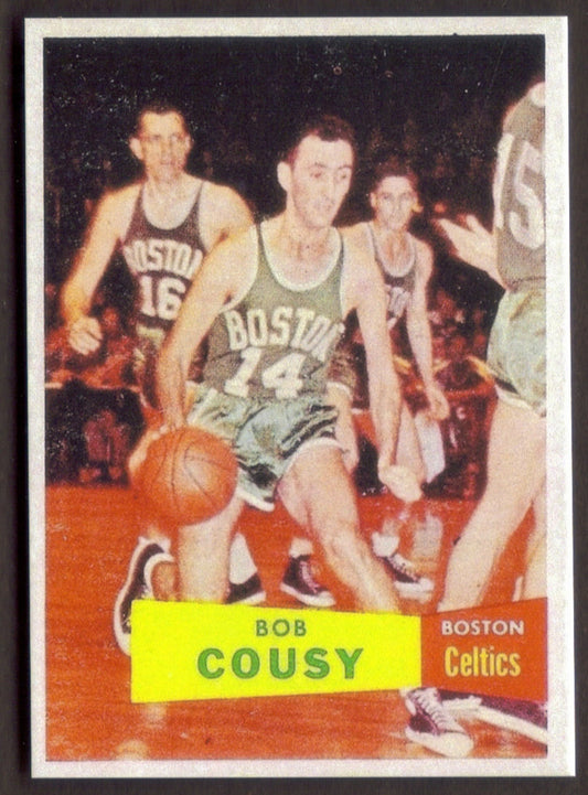 BOB COUSY Rookie RP Card 17 Celtics RC 1957 T