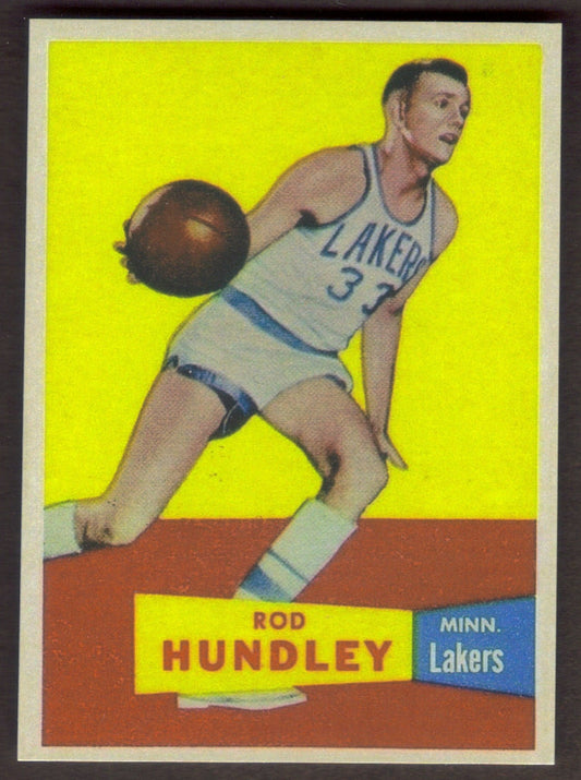 ROD HUNDLEY Rookie RP Card 43 Lakers RC 1957 T