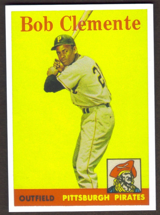 Bob ROBERTO CLEMENTE RP Card 52 Pirates 1958 T