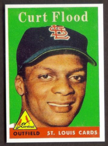 CURT FLOOD Rookie RP Card 464 Cardinals RC 1958 T