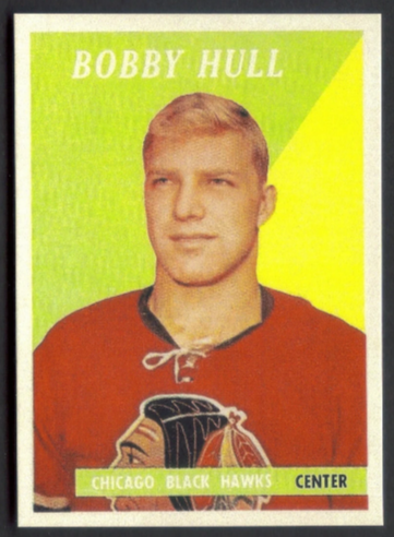 BOBBY HULL Rookie RP Card 66 Black Hawks RC 1958 T