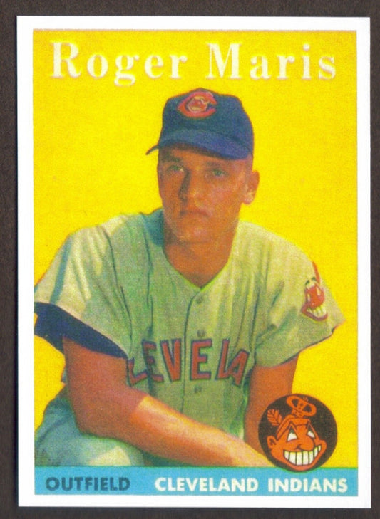 ROGER MARIS Rookie RP Card 47 Indians RC 1958 T