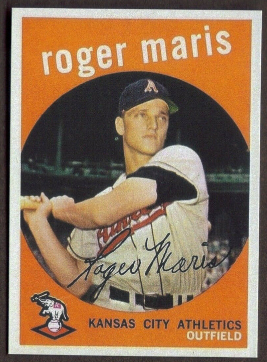 ROGER MARIS RP Card 202 Athletics 1959 T