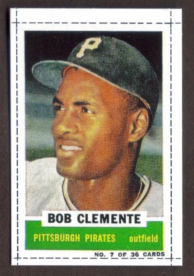 Bob ROBERTO CLEMENTE RP Card 7 Pirates 1960 Baz