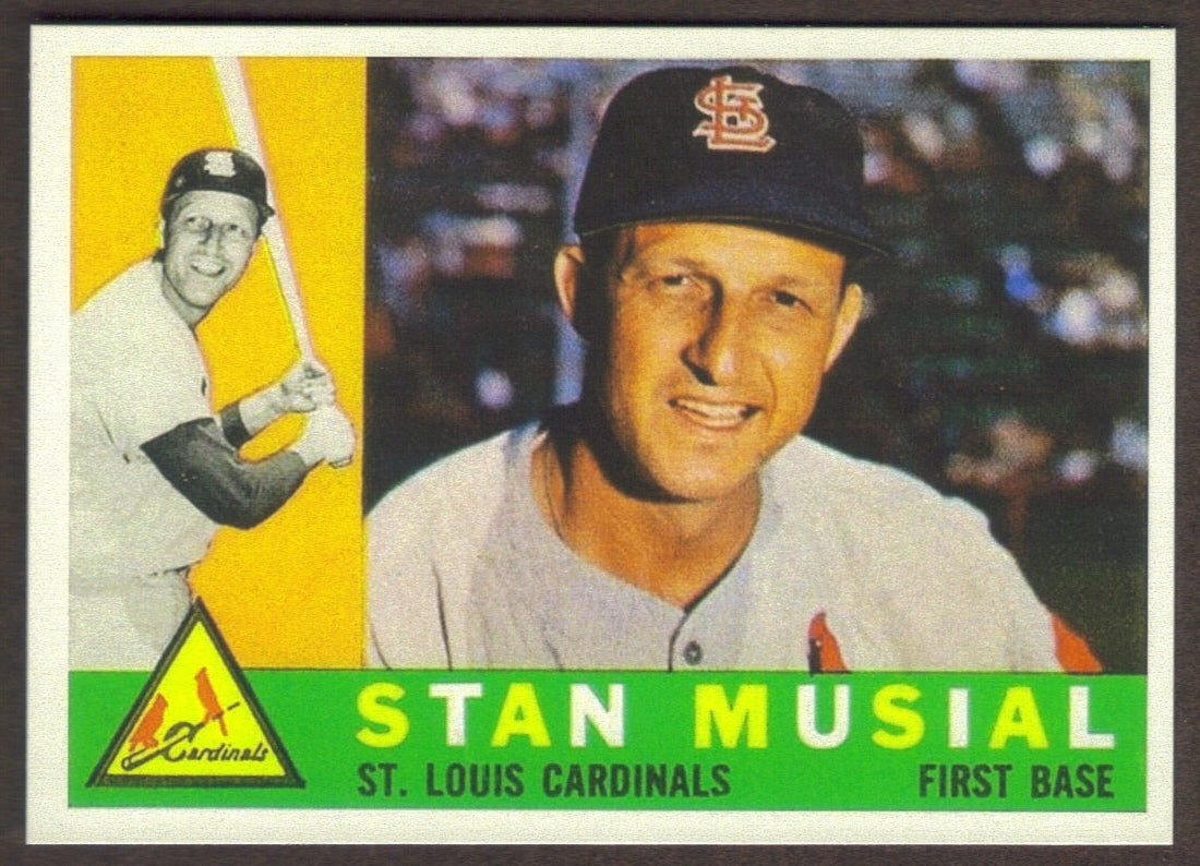 STAN MUSIAL RP Card 250 Cardinals 1960 T