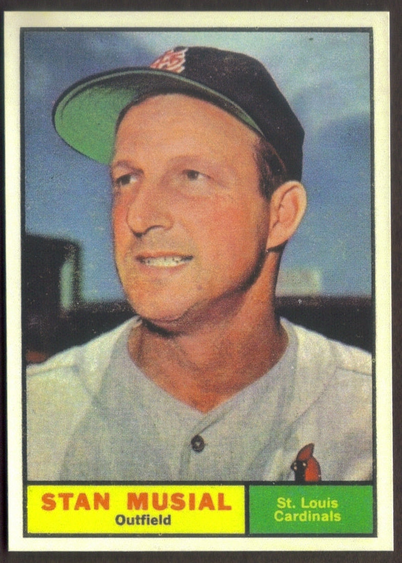 STAN MUSIAL RP Card 290 Cardinals 1961 T