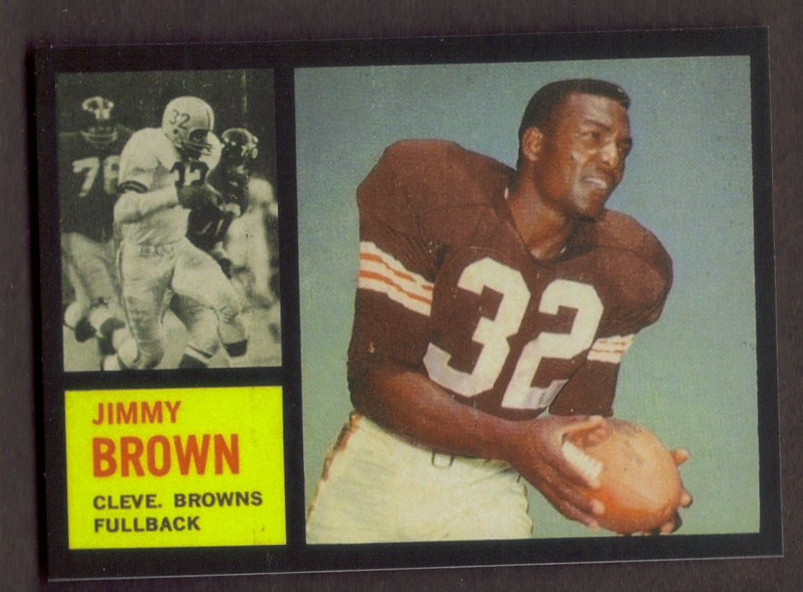 Jimmy JIM BROWN RP Card 28 Browns GOAT 1962 T