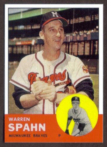 WARREN SPAHN RP Card 320 Braves 1963 T