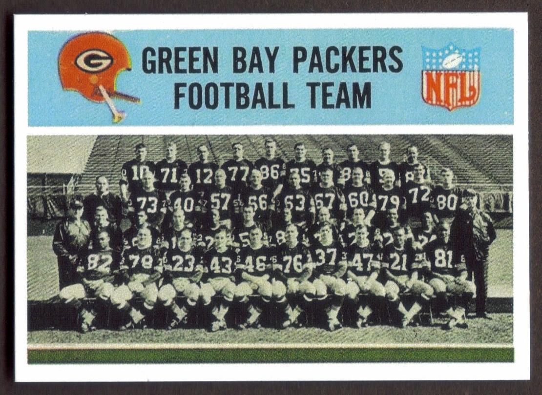 GREEN BAY PACKERS RP Card 79 Football Team 1966 P