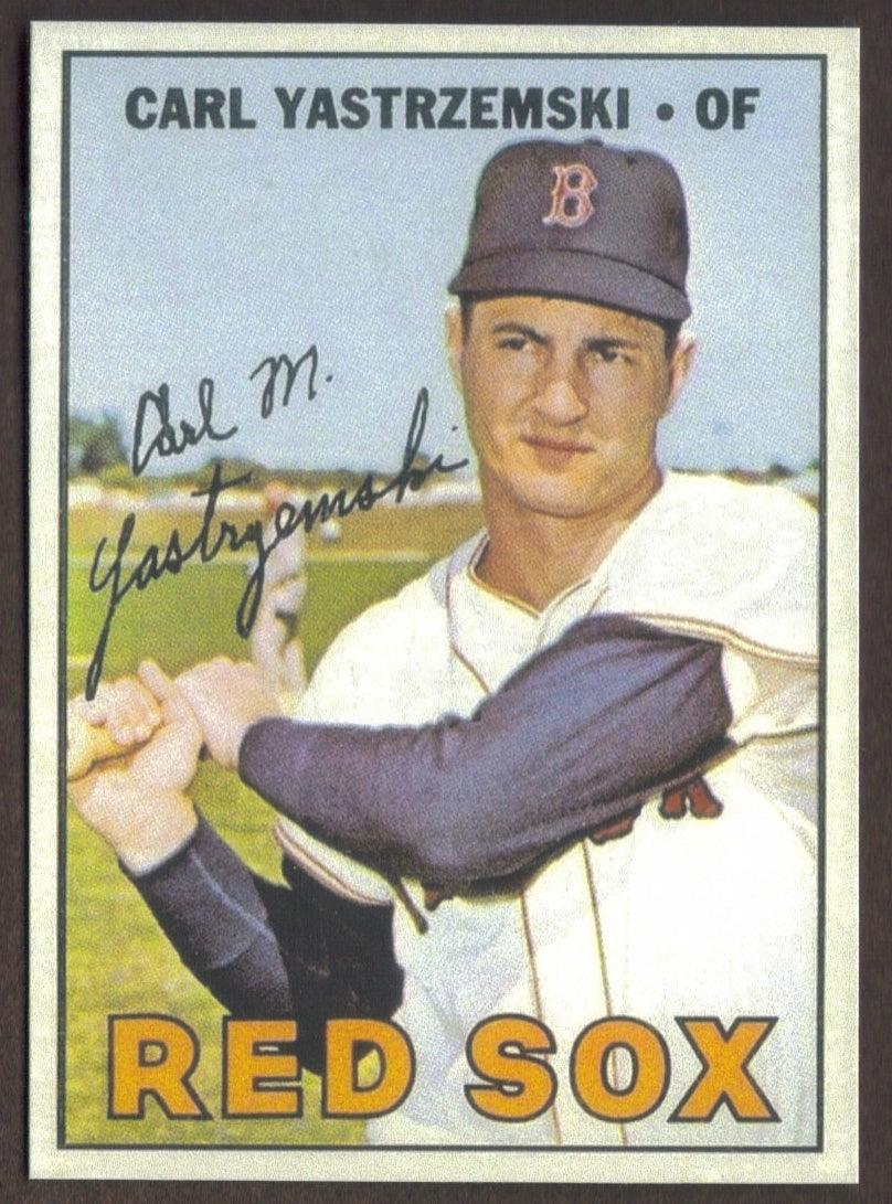 CARL YASTRZEMSKI RP Card 355 Red Sox Yaz 1967 T