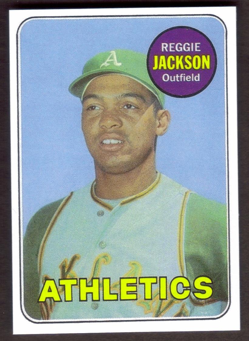 REGGIE JACKSON Rookie RP Card 260 A's RC 1969 T