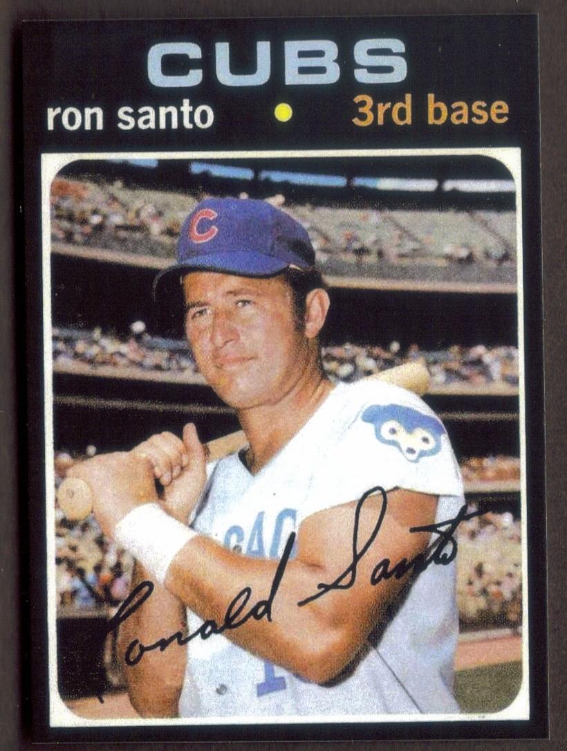 RON SANTO RP Card 220 Cubs 1971 T