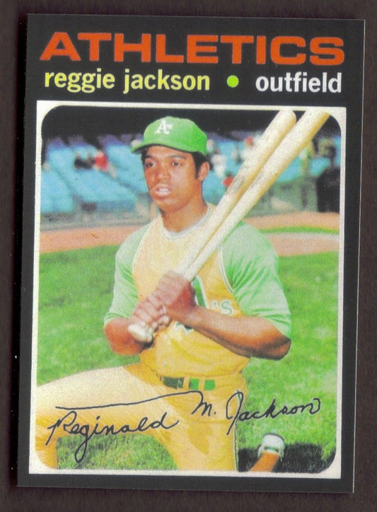 REGGIE JACKSON RP Card 20 A's 1971 T