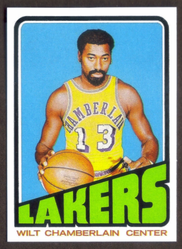 WILT CHAMBERLAIN RP Card 1 Lakers 1972 T