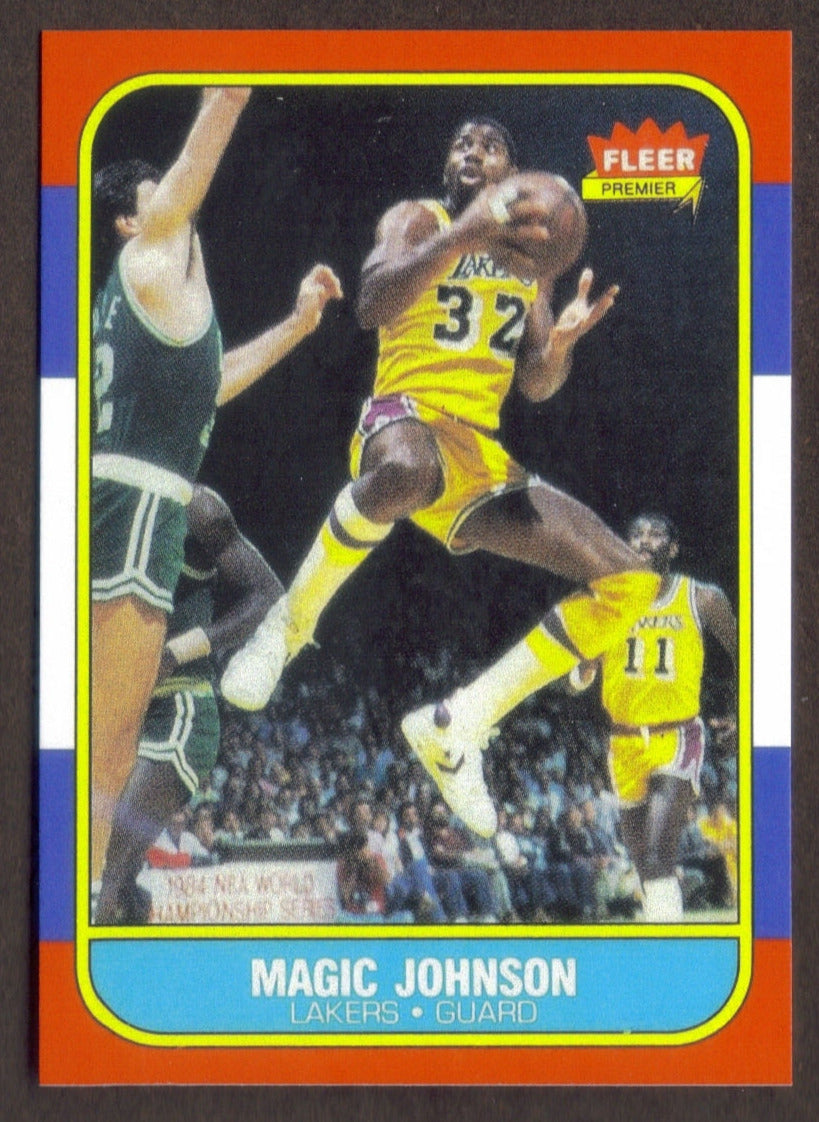 MAGIC JOHNSON RP Card 53 Lakers 1986 F