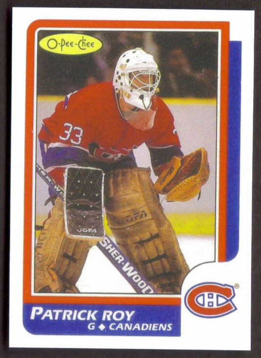 PATRICK ROY Rookie RP Card 53 Canadiens RC 1986 O