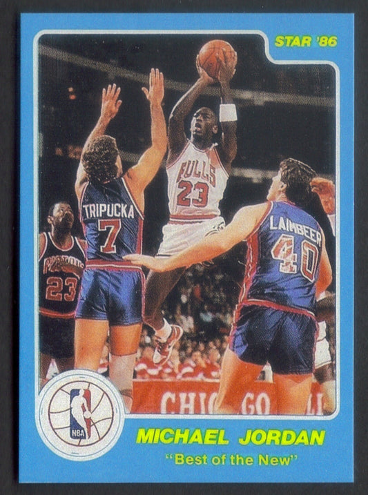 MICHAEL JORDAN Rookie RP Card Best of the New Bulls RC 1986 S