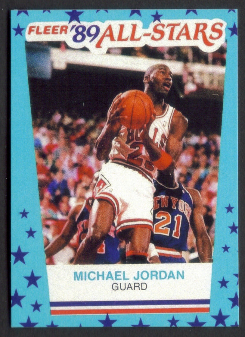 MICHAEL JORDAN RP Card 3 Sticker Bulls 1989 F